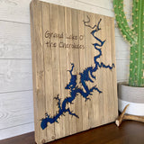 Lake Art- Wood Slat Frame