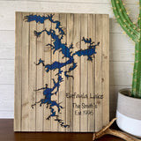 Lake Art- Wood Slat Frame