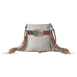 Gray Slate Hand Tooled Bag