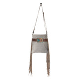 Gray Slate Hand Tooled Bag