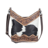 Coco and Cream Hand Tooled Bag