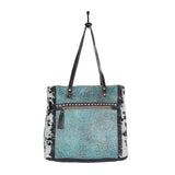 Rustic Azure Tote Bag