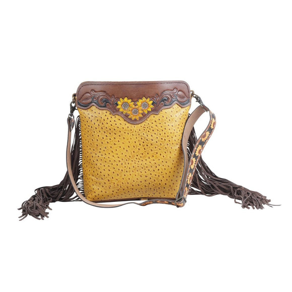 Drops of Sun Hand Tooled Bag