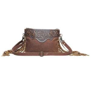 Mocha Dash Hand Tooled Bag